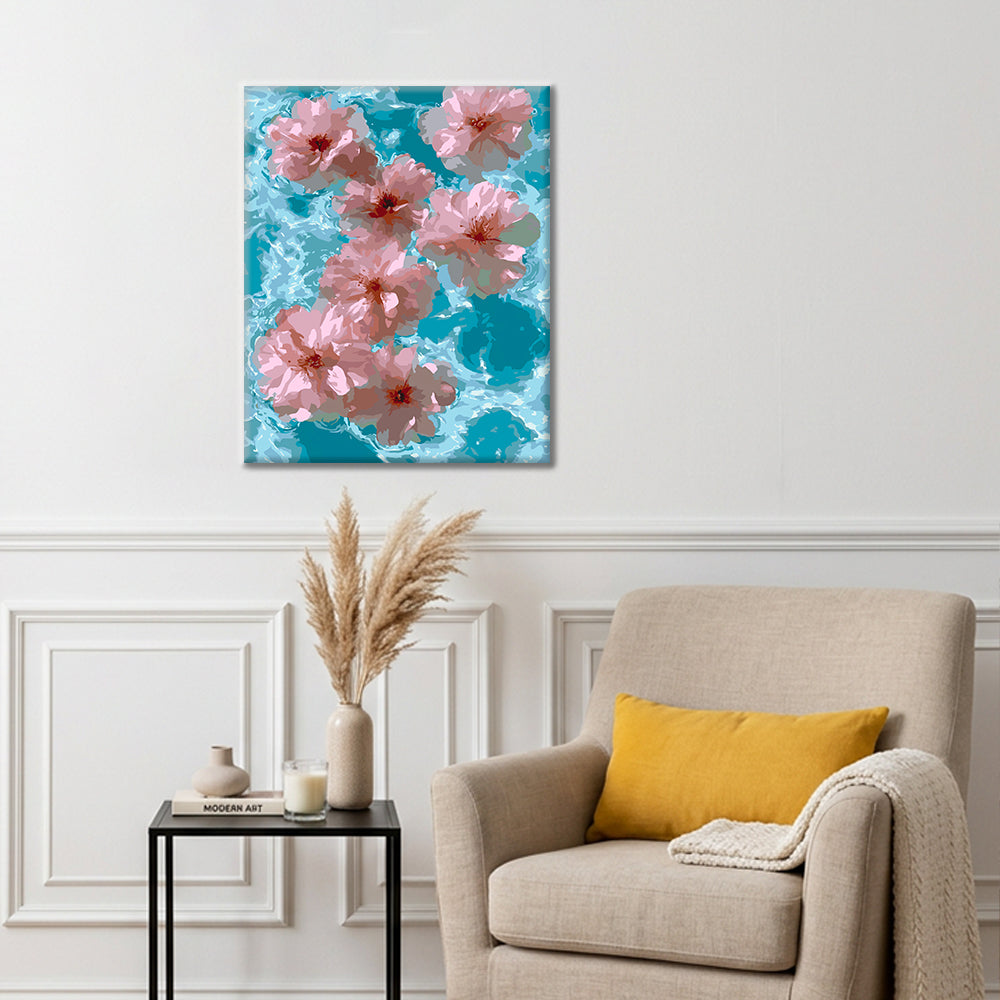 Corriente floral – Pintura por números