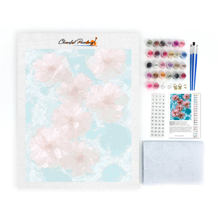 Corriente floral – Pintura por números