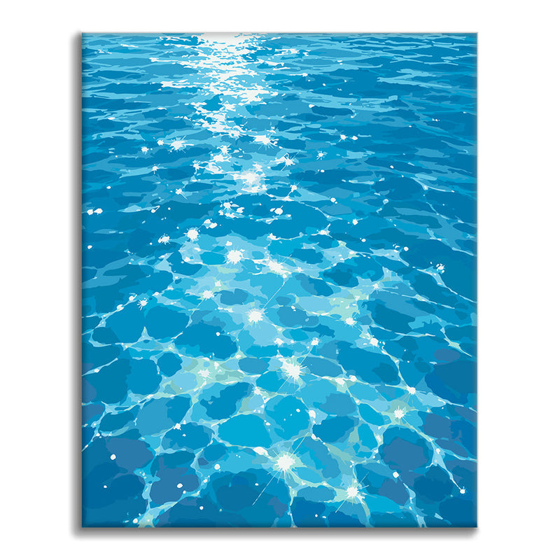 Resplandor azul – Pintura por números