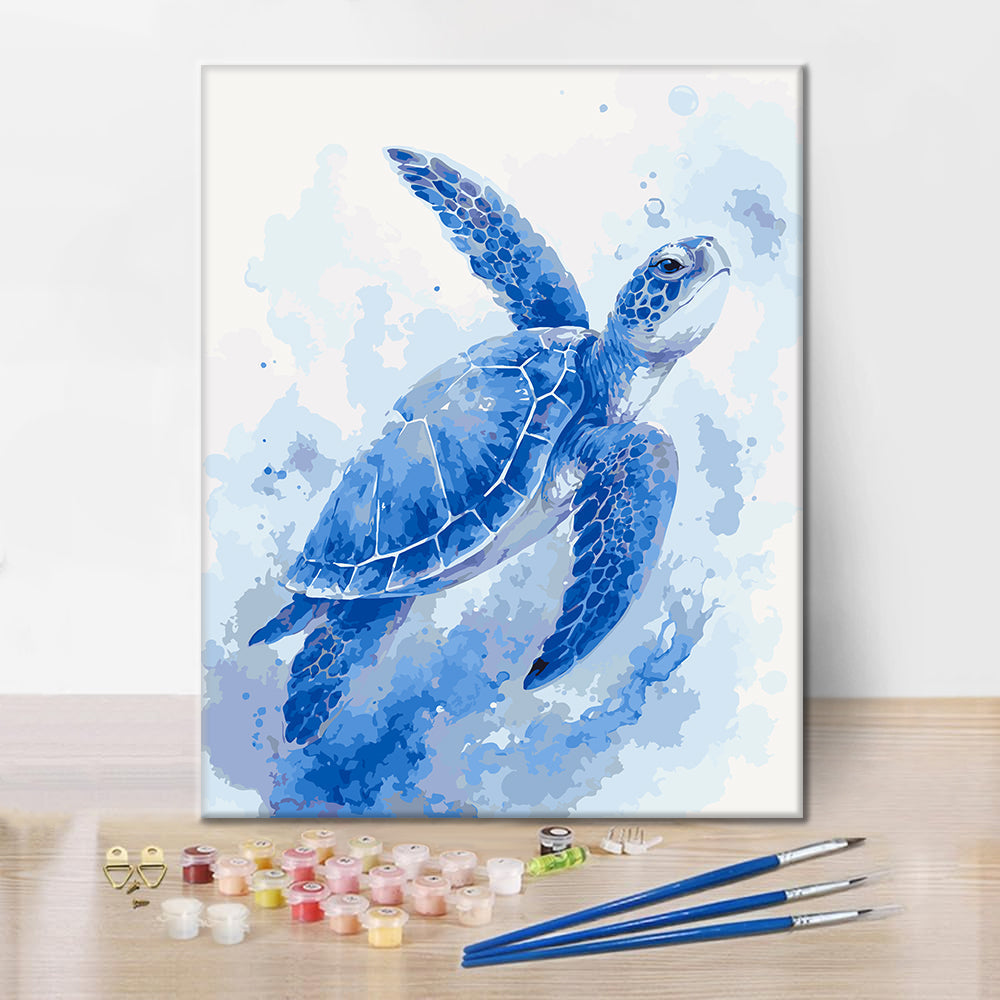 Guardián de la marea azul – Pintura por números