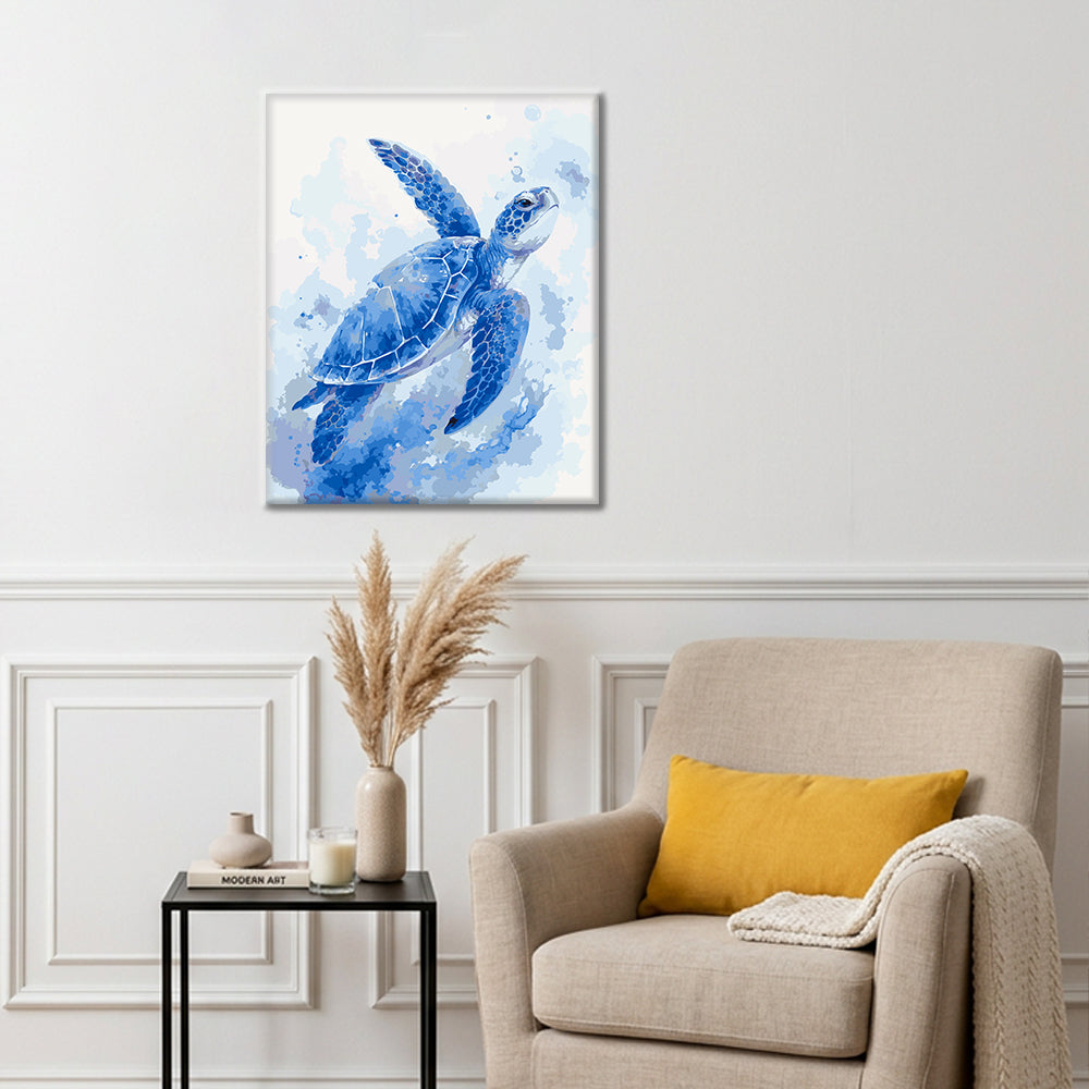Guardián de la marea azul – Pintura por números
