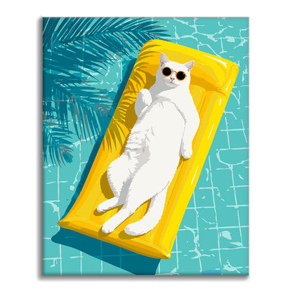 Verano felino con estilo – Pintura por números