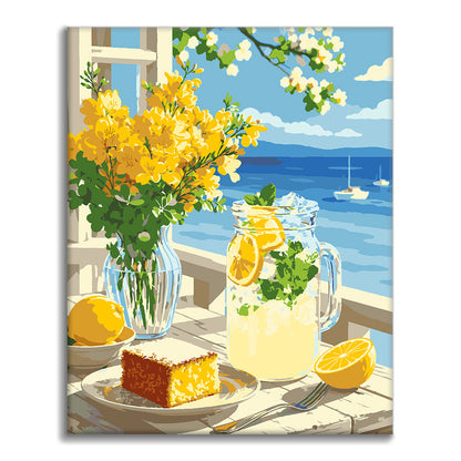 Limón junto al mar – Pintura por números