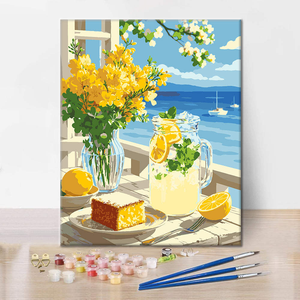 Limón junto al mar – Pintura por números