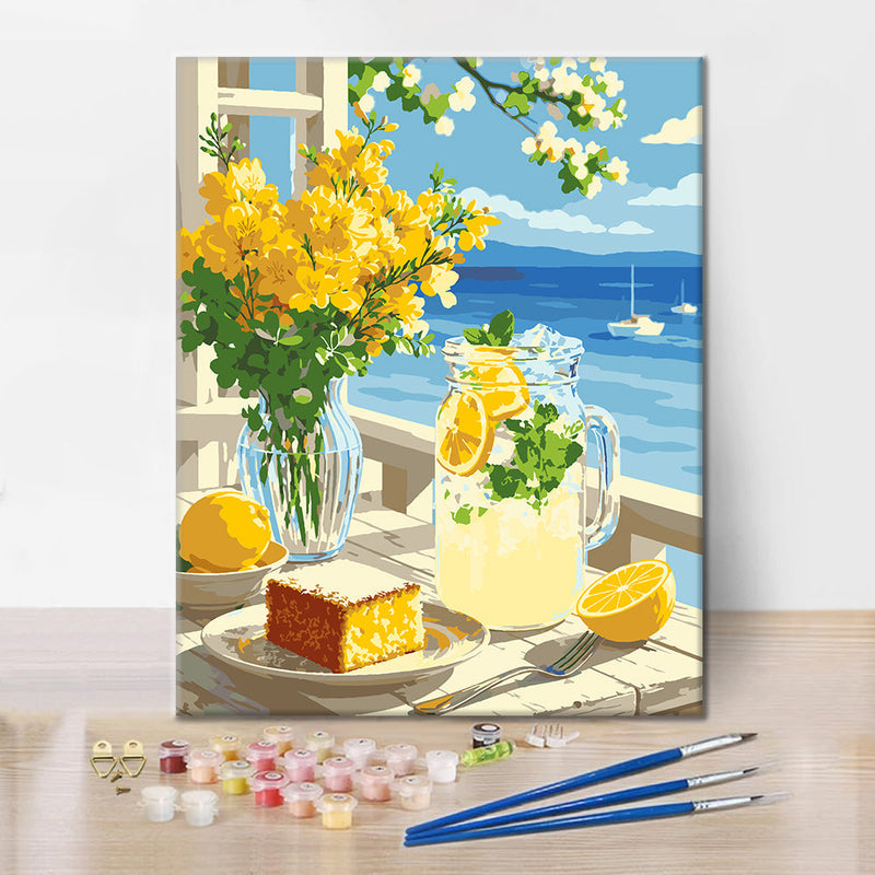 Limón junto al mar – Pintura por números