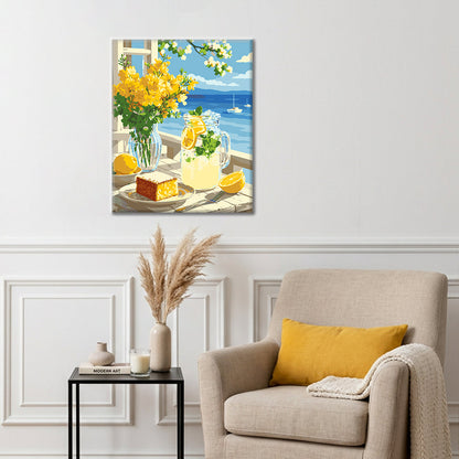 Limón junto al mar – Pintura por números