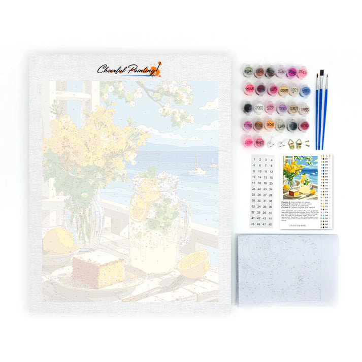 Limón junto al mar – Pintura por números