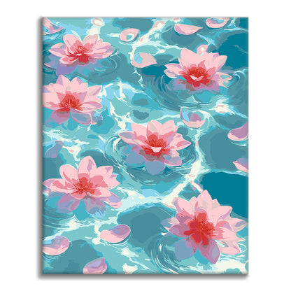 Resplandor de loto – Pintura por números