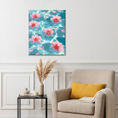 Resplandor de loto – Pintura por números