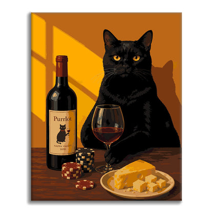 Sommelier de medianoche – Pintura por números