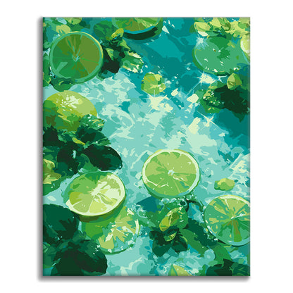Lima con menta – Pintura por números