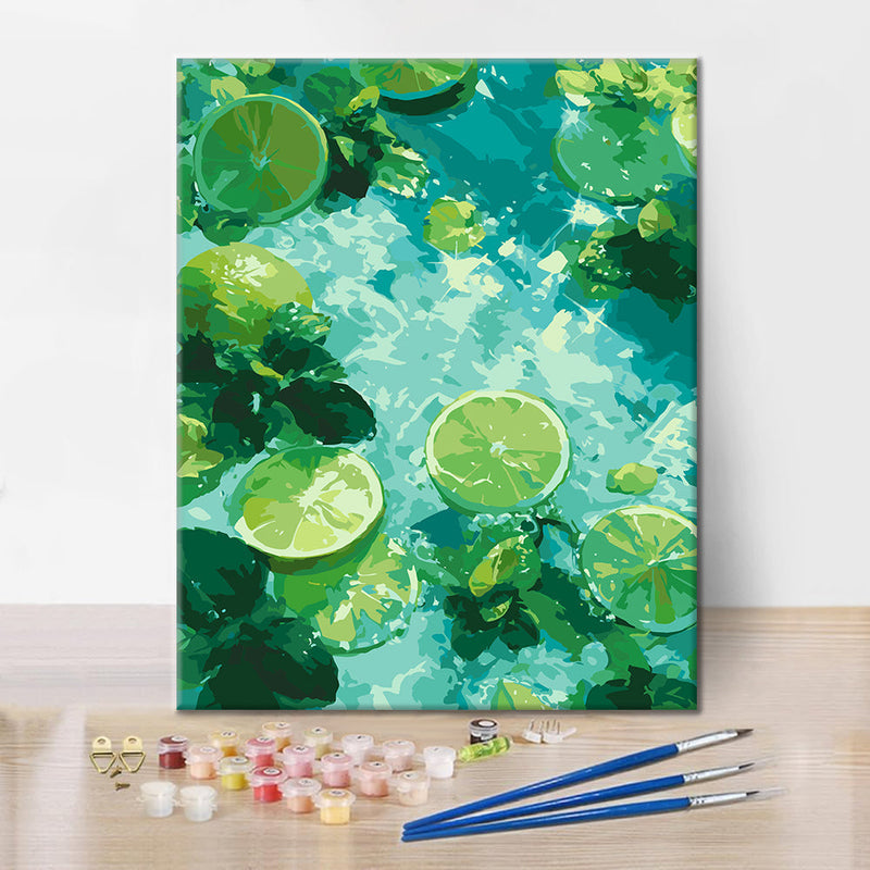 Lima con menta – Pintura por números