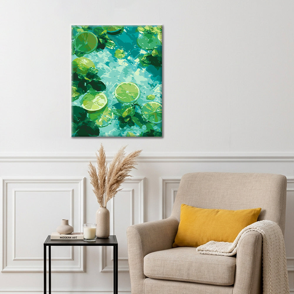 Lima con menta – Pintura por números