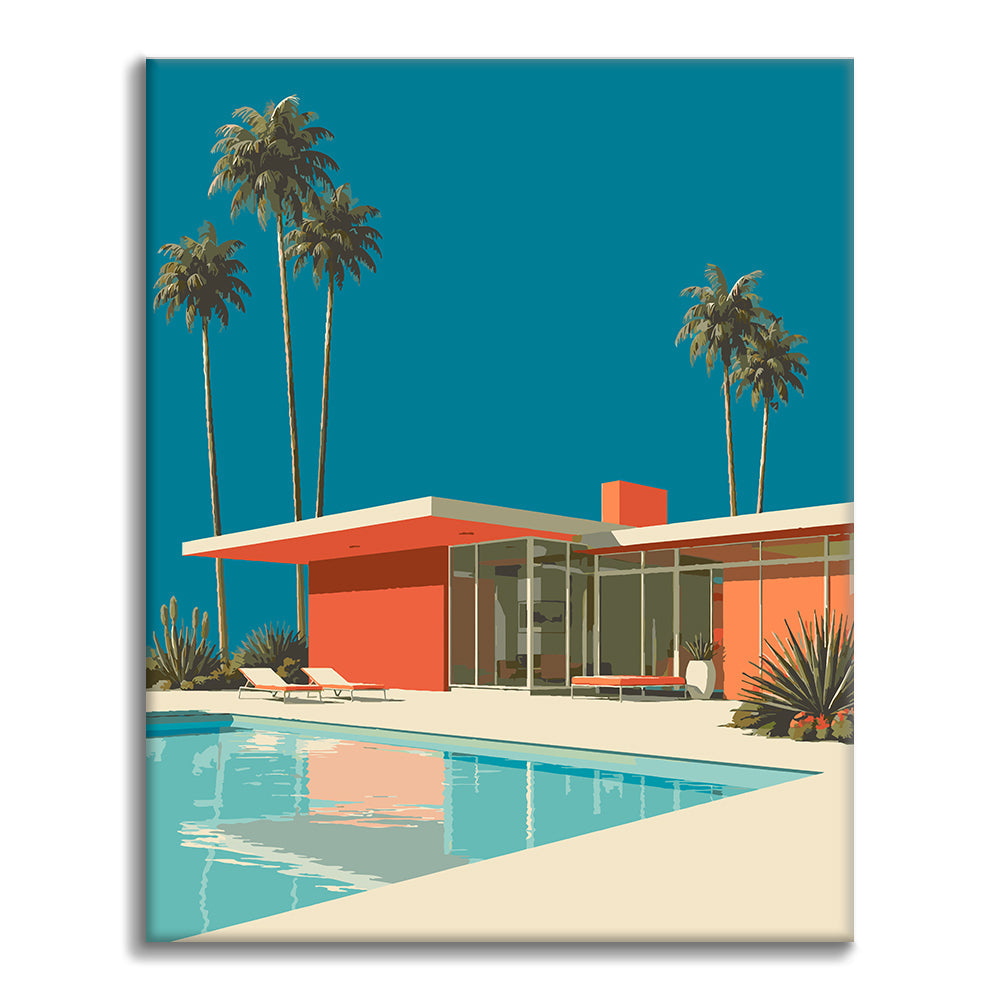 Retiro en Palm Springs – Pintura por números