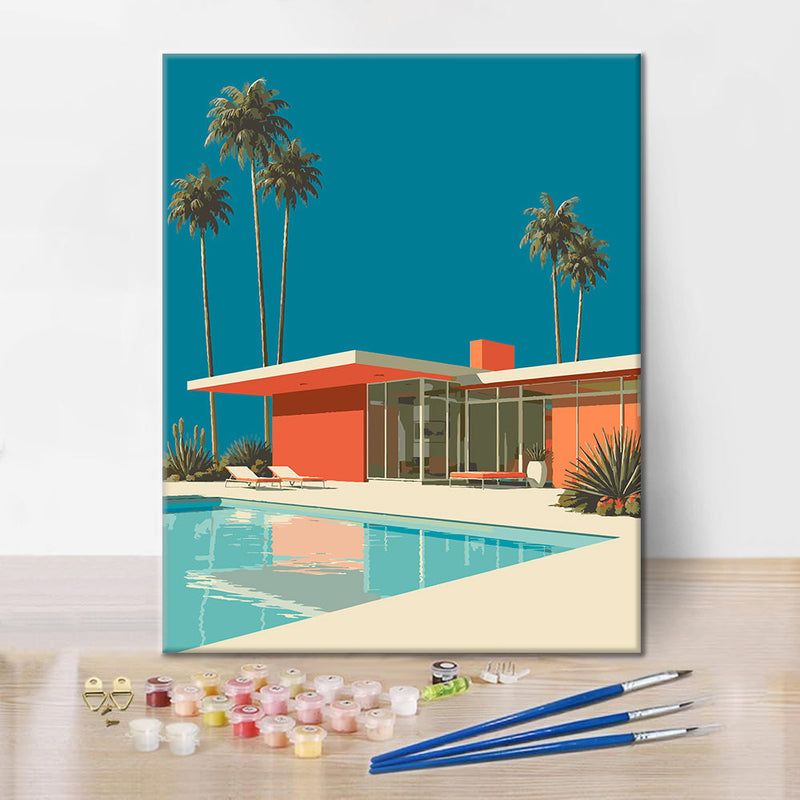 Retiro en Palm Springs – Pintura por números