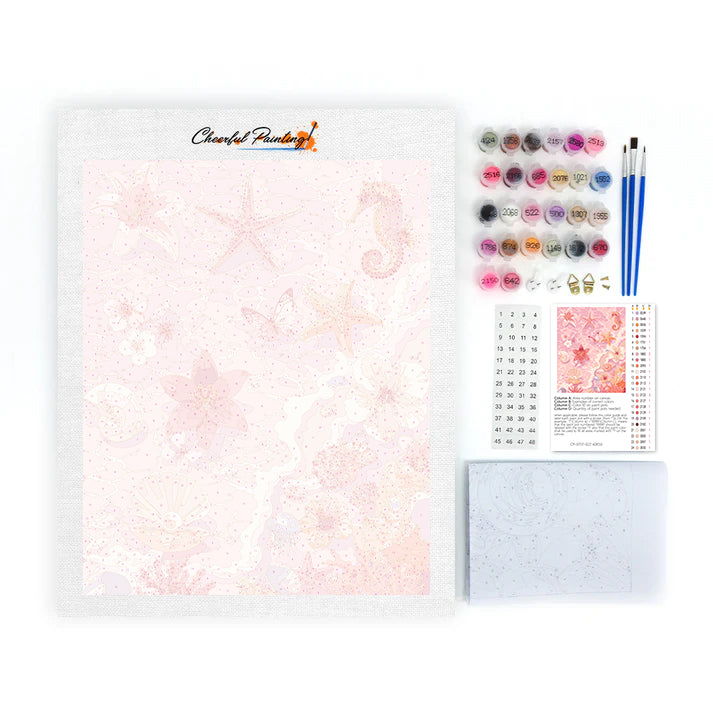 Tesoros rosados del océano – Pintura por números