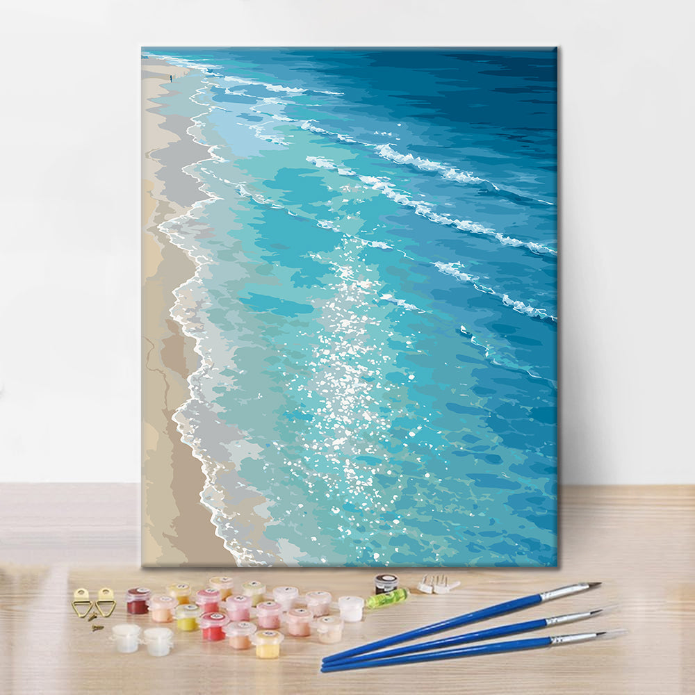 Serenidad en la costa – Pintura por números
