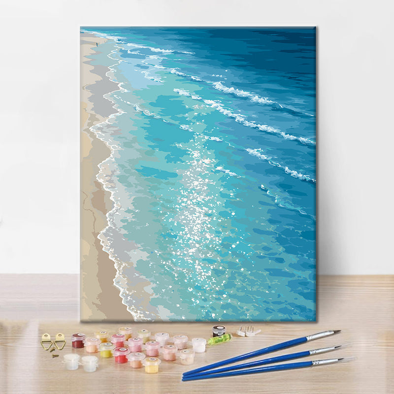 Serenidad en la costa – Pintura por números