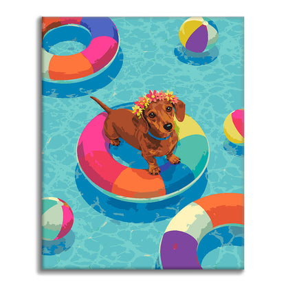 Salchicha veraniega – Pintura por números
