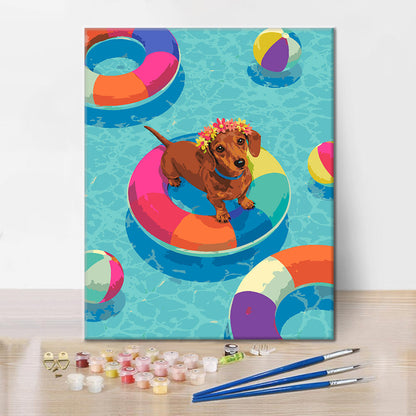 Salchicha veraniega – Pintura por números