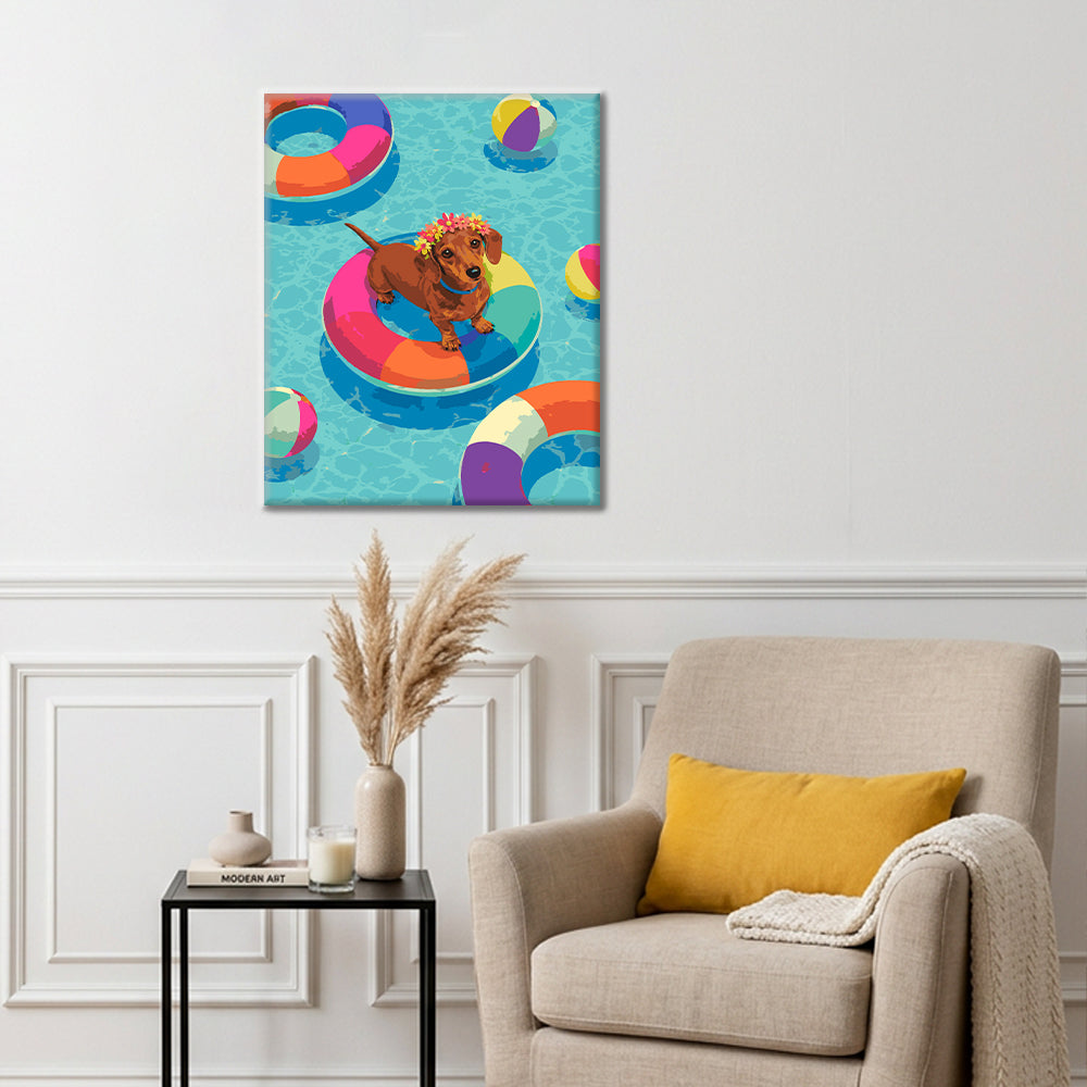 Salchicha veraniega – Pintura por números