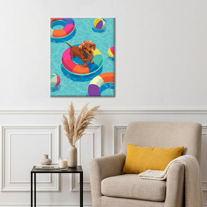 Salchicha veraniega – Pintura por números