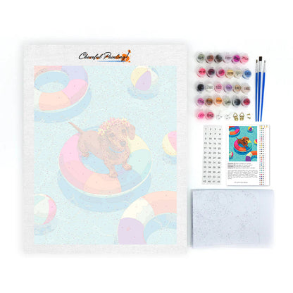 Salchicha veraniega – Pintura por números