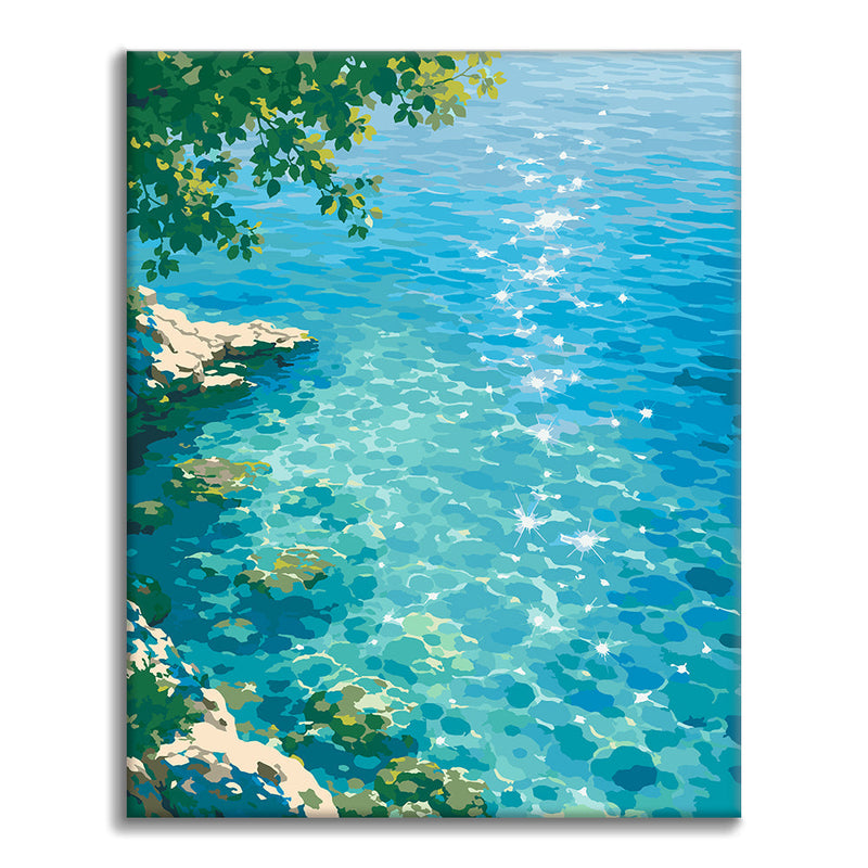 Luz del sol sobre el mar – Pintura por números