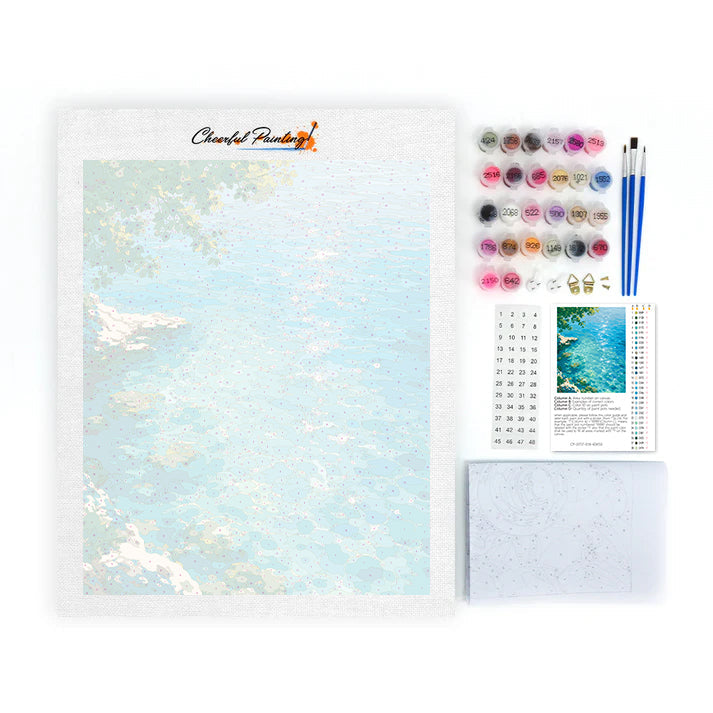 Luz del sol sobre el mar – Pintura por números
