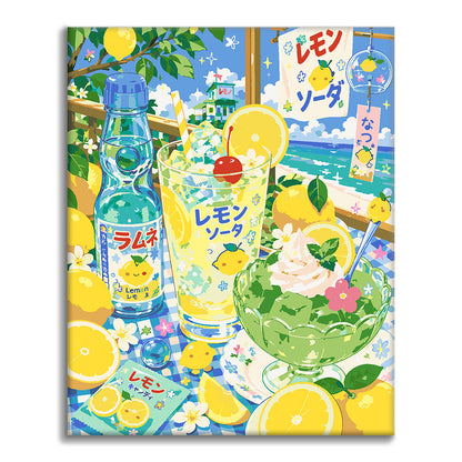 Sueño soleado de limón – Pintura por números