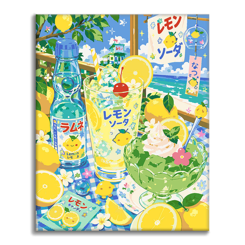 Sueño soleado de limón – Pintura por números