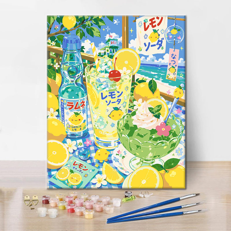 Sueño soleado de limón – Pintura por números
