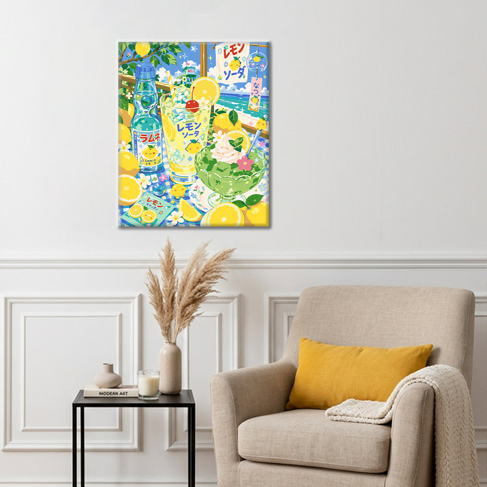 Sueño soleado de limón – Pintura por números
