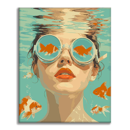A través de los ojos de un pez dorado – Pintura por números