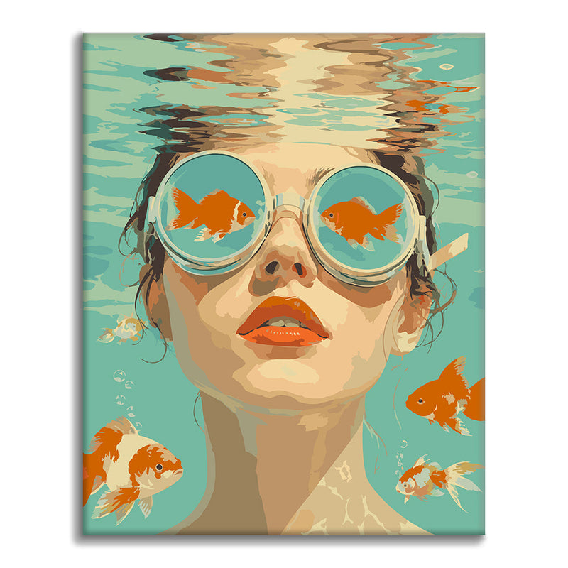 A través de los ojos de un pez dorado – Pintura por números