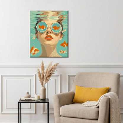 A través de los ojos de un pez dorado – Pintura por números