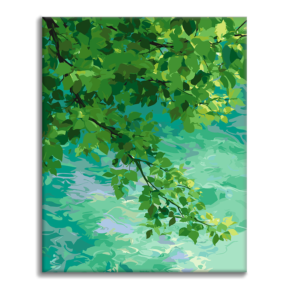 Aguas verdes – Pintura por números