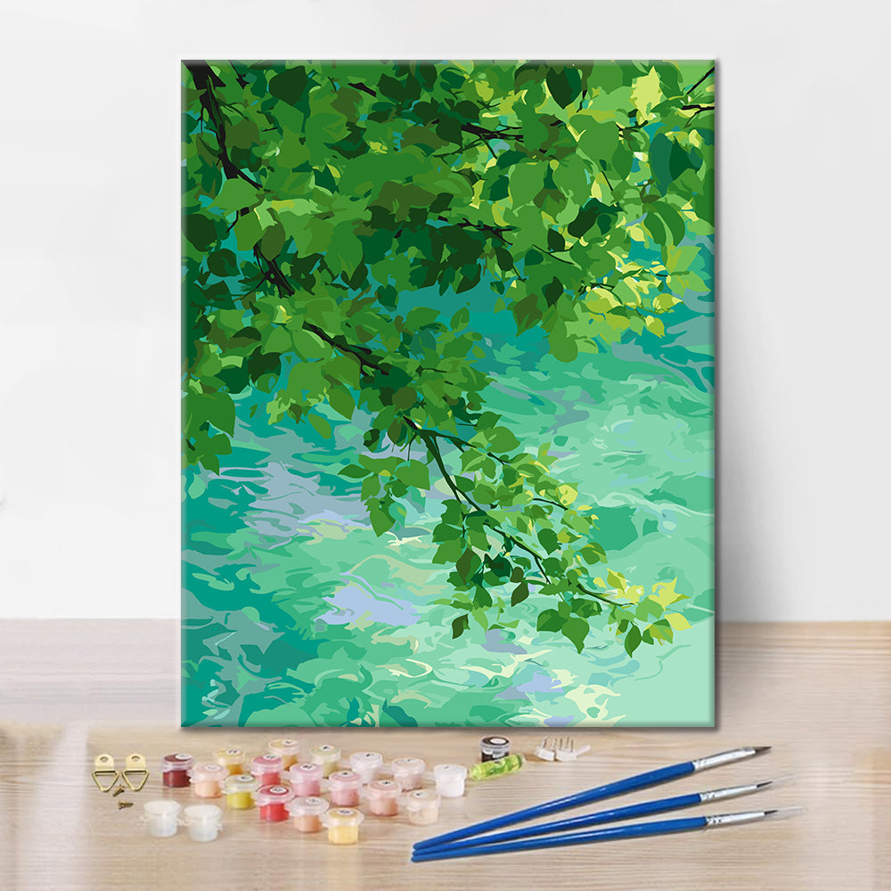 Aguas verdes – Pintura por números