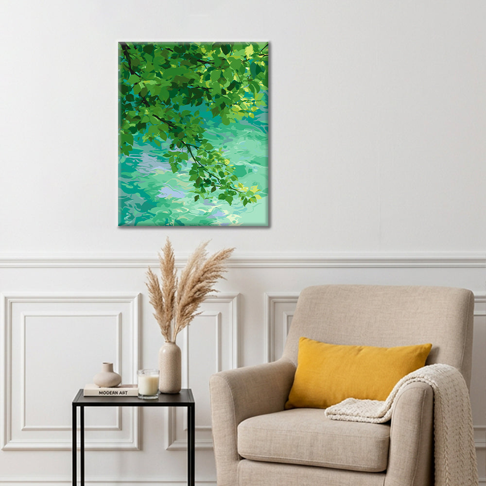 Aguas verdes – Pintura por números