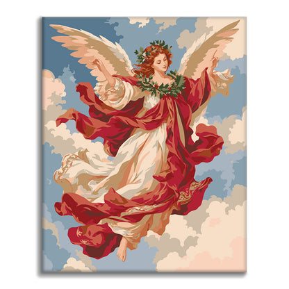 Ángel en las nubes – Pintura por números