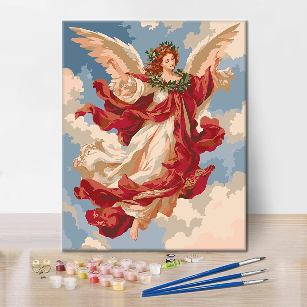Ángel en las nubes – Pintura por números