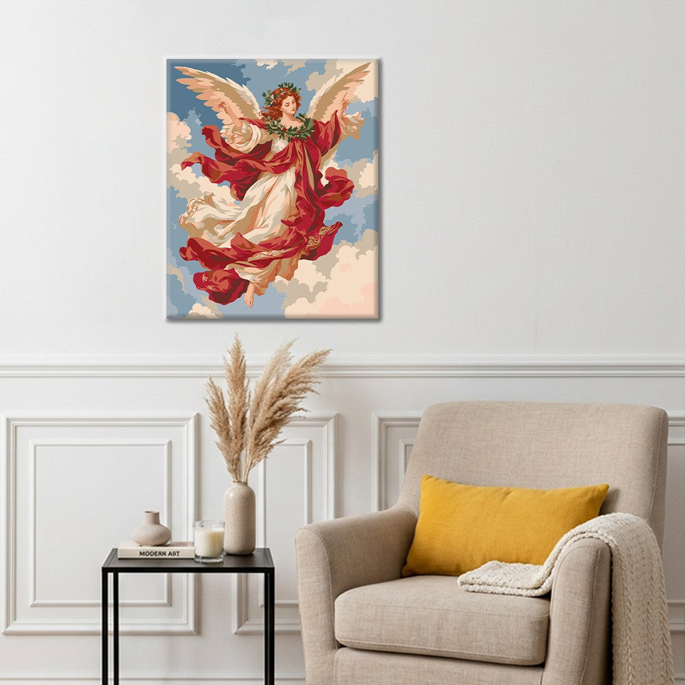 Ángel en las nubes – Pintura por números