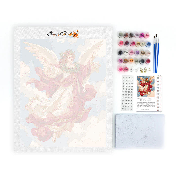 Ángel en las nubes – Pintura por números