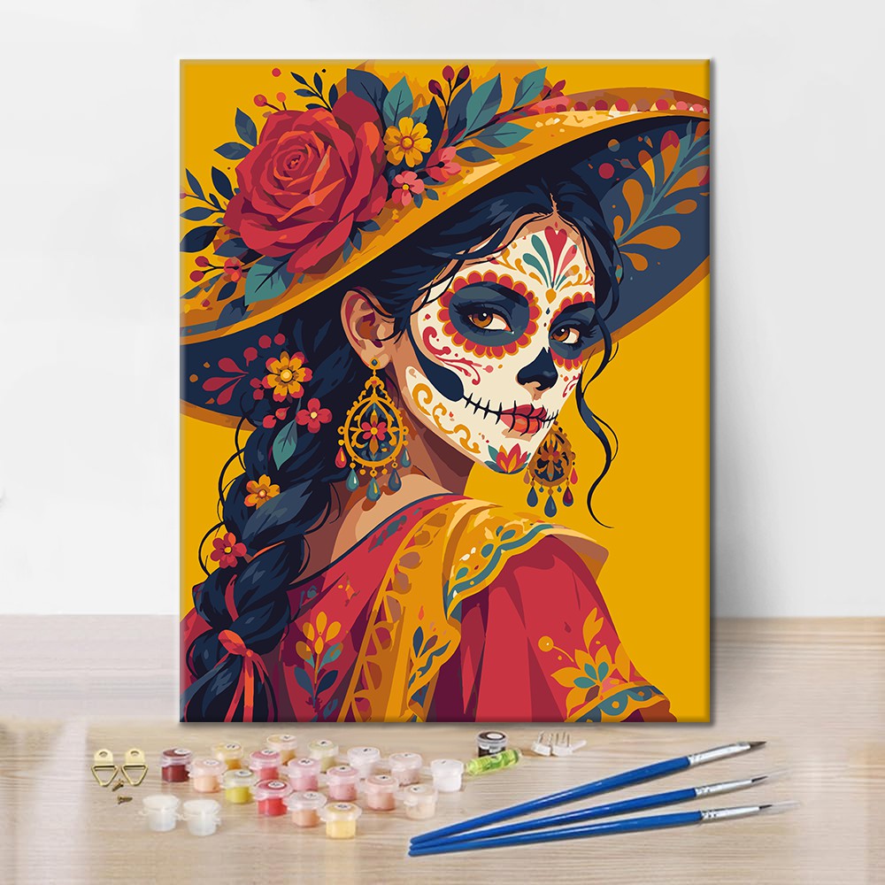 Día de la Mujer Muerta – Pintura por números