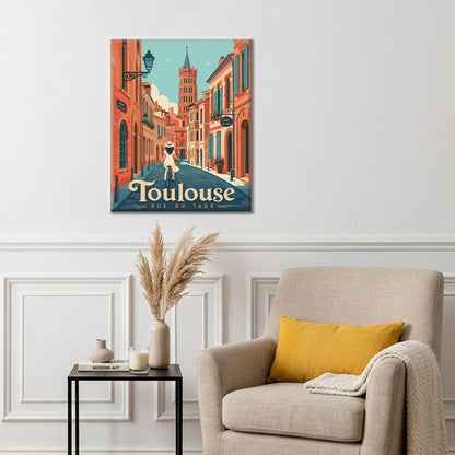 Toulouse Travel Street – Pintura por números
