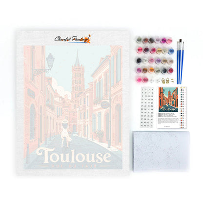 Toulouse Travel Street – Pintura por números