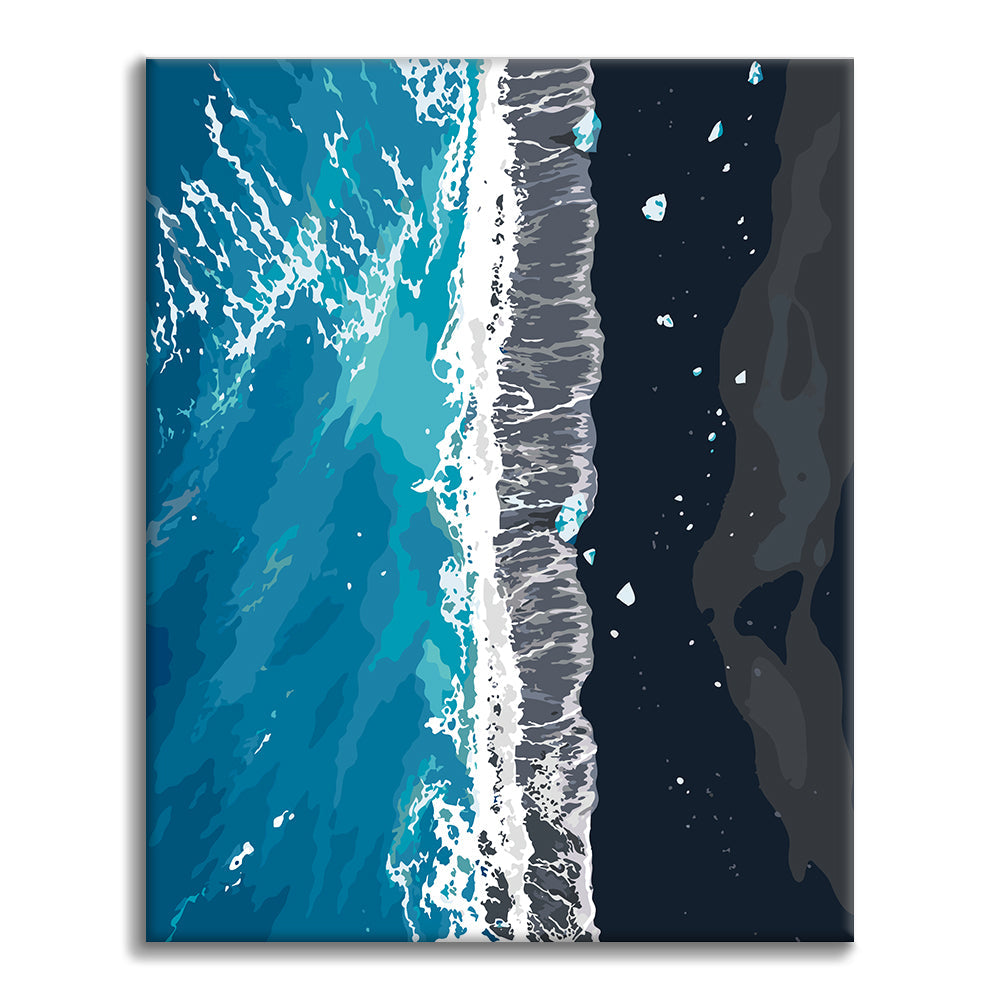 Litoral oceánico aéreo – Pintura por números