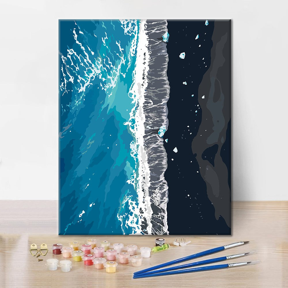 Litoral oceánico aéreo – Pintura por números