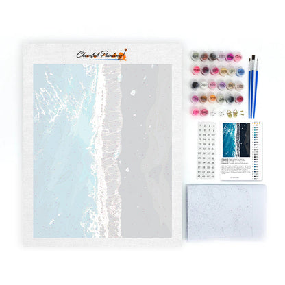 Litoral oceánico aéreo – Pintura por números
