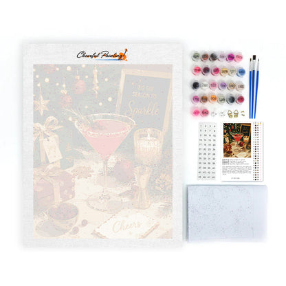 Saludos a los cócteles navideños – Pintura por números
